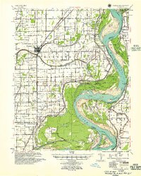 preview thumbnail of historical topo map of Portageville, MO in 1955