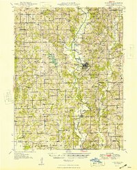 preview thumbnail of historical topo map of Princeton, MO in 1948