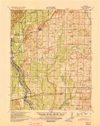 preview thumbnail of historical topo map of Puxico, MO in 1939