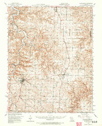 1951 Map of Raymondville, 1967 Print