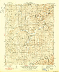 Download a high-resolution, GPS-compatible USGS topo map for Redbird, MO (1950 edition)