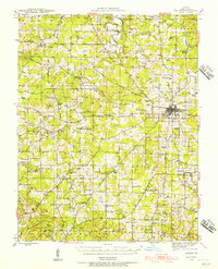 Download a high-resolution, GPS-compatible USGS topo map for Salem, MO (1956 edition)