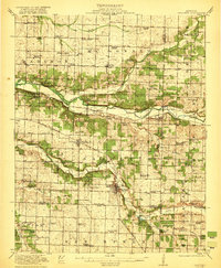 Download a high-resolution, GPS-compatible USGS topo map for Sarcoxie, MO (1921 edition)