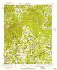 Download a high-resolution, GPS-compatible USGS topo map for Shell Knob, MO (1957 edition)