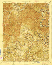 Download a high-resolution, GPS-compatible USGS topo map for Shell Knob, MO (1927 edition)