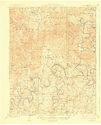 preview thumbnail of historical topo map of Shell Knob, MO in 1927
