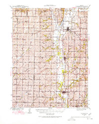 1939 Map of Skidmore, MO, 1980 Print