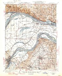 1933 Map of Florissant, MO, 1947 Print