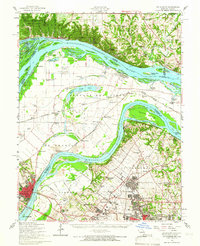 Download a high-resolution, GPS-compatible USGS topo map for St Charles, MO (1966 edition)