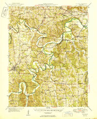 Download a high-resolution, GPS-compatible USGS topo map for St Clair, MO (1950 edition)
