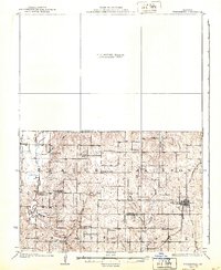 1925 Map of Nodaway County, MO, 1940 Print