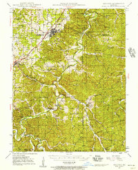 Download a high-resolution, GPS-compatible USGS topo map for Sullivan, MO (1957 edition)