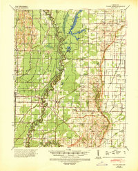 preview thumbnail of historical topo map of Dunklin County, MO in 1940