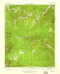 1944 Map of Van Buren, 1960 Print
