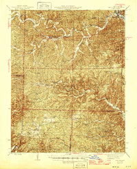 preview thumbnail of historical topo map of Van Buren, MO in 1946