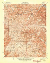 Download a high-resolution, GPS-compatible USGS topo map for Van Buren, MO (1946 edition)
