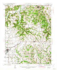 Download a high-resolution, GPS-compatible USGS topo map for Vandalia, MO (1945 edition)