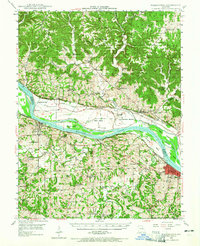 Download a high-resolution, GPS-compatible USGS topo map for Washington, MO (1965 edition)