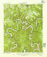 Download a high-resolution, GPS-compatible USGS topo map for Waynesville, MO (1944 edition)