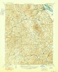 1909 Map of Weingarten, 1950 Print
