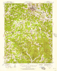 preview thumbnail of historical topo map of West Plains, MO in 1944