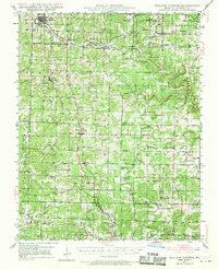 1945 Map of Willow Springs, 1970 Print