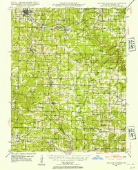1945 Map of Willow Springs, 1954 Print