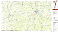 Download a high-resolution, GPS-compatible USGS topo map for Hattiesburg, MS (1984 edition)