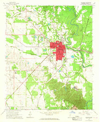 Download a high-resolution, GPS-compatible USGS topo map for Aberdeen, MS (1967 edition)
