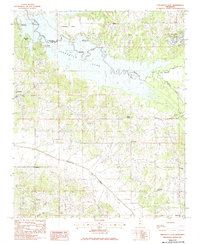 Download a high-resolution, GPS-compatible USGS topo map for Arkabutla East, MS (1983 edition)