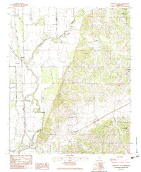 Download a high-resolution, GPS-compatible USGS topo map for Arkabutla West, MS (1983 edition)