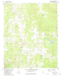 preview thumbnail of historical topo map of Lafayette County, MS in 1980