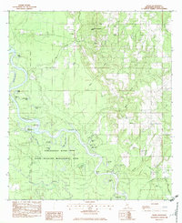 Download a high-resolution, GPS-compatible USGS topo map for Basin, MS (1982 edition)
