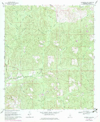 Download a high-resolution, GPS-compatible USGS topo map for Baxterville NE, MS (1982 edition)