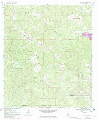 Download a high-resolution, GPS-compatible USGS topo map for Baxterville, MS (1982 edition)