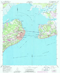 Download a high-resolution, GPS-compatible USGS topo map for Bay St Louis, MS (1988 edition)