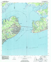 Download a high-resolution, GPS-compatible USGS topo map for Bay St Louis, MS (1995 edition)