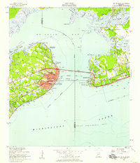 Download a high-resolution, GPS-compatible USGS topo map for Bay St Louis, MS (1958 edition)