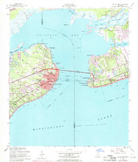 Download a high-resolution, GPS-compatible USGS topo map for Bay St Louis, MS (1971 edition)