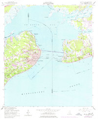 Download a high-resolution, GPS-compatible USGS topo map for Bay St Louis, MS (1978 edition)