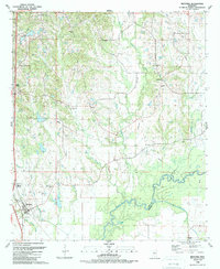 Download a high-resolution, GPS-compatible USGS topo map for Bentonia, MS (1989 edition)