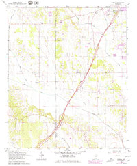 1966 Map of Pontotoc County, MS, 1979 Print