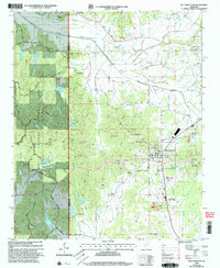 preview thumbnail of historical topo map of Blue Mountain, MS in 2000