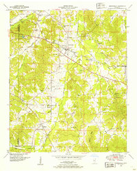 1950 Map of Burnsville, 1954 Print