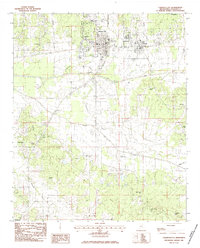 Download a high-resolution, GPS-compatible USGS topo map for Calhoun City, MS (1984 edition)