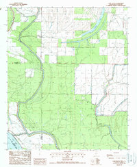 Download a high-resolution, GPS-compatible USGS topo map for Cane Bayou, MS (1988 edition)