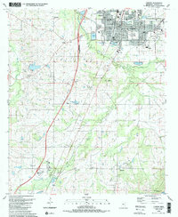 Download a high-resolution, GPS-compatible USGS topo map for Canton, MS (1989 edition)