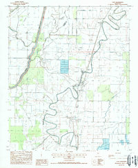 Download a high-resolution, GPS-compatible USGS topo map for Cary, MS (1988 edition)