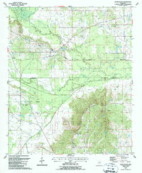 Download a high-resolution, GPS-compatible USGS topo map for Cedar Bluff, MS (1987 edition)