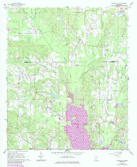 1962 Map of Kemper County, MS, 1985 Print